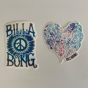 Bundle of 2 BILLABONG Skate, Surf, Snow Stickers